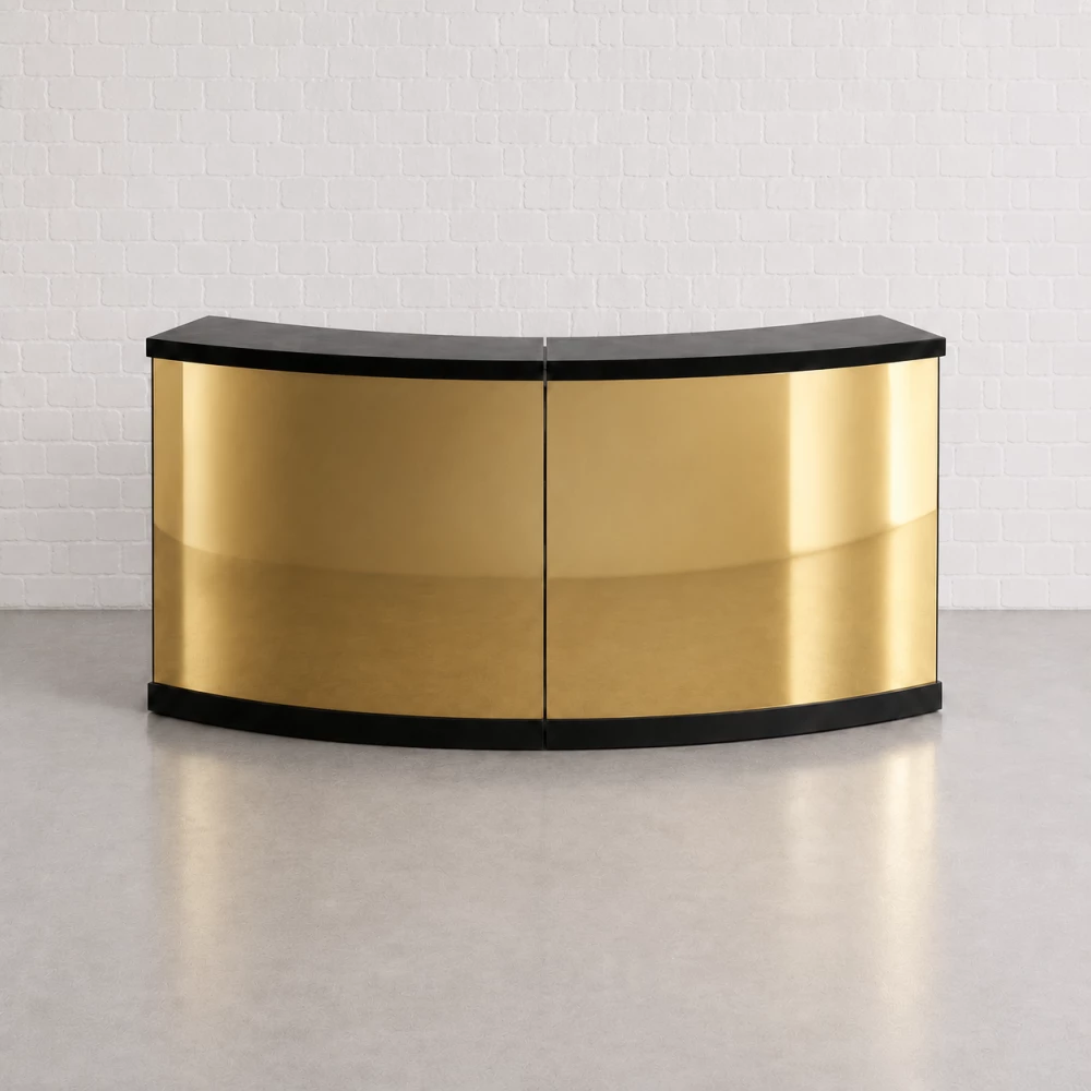 2 Piece Modular Mirror Bar Gold