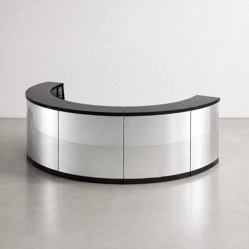5 Piece Modular Mirror Bar Silver