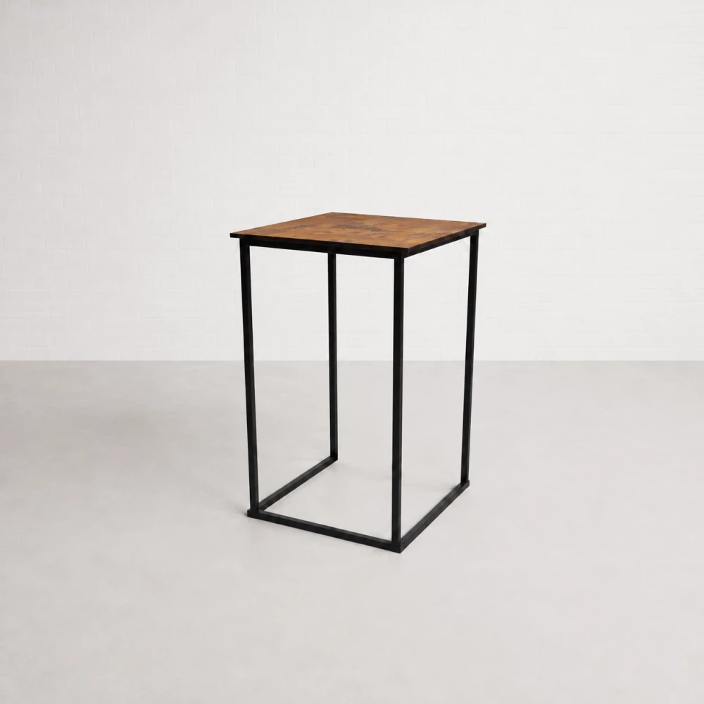 Black Cubic Poseur Table Hire 3