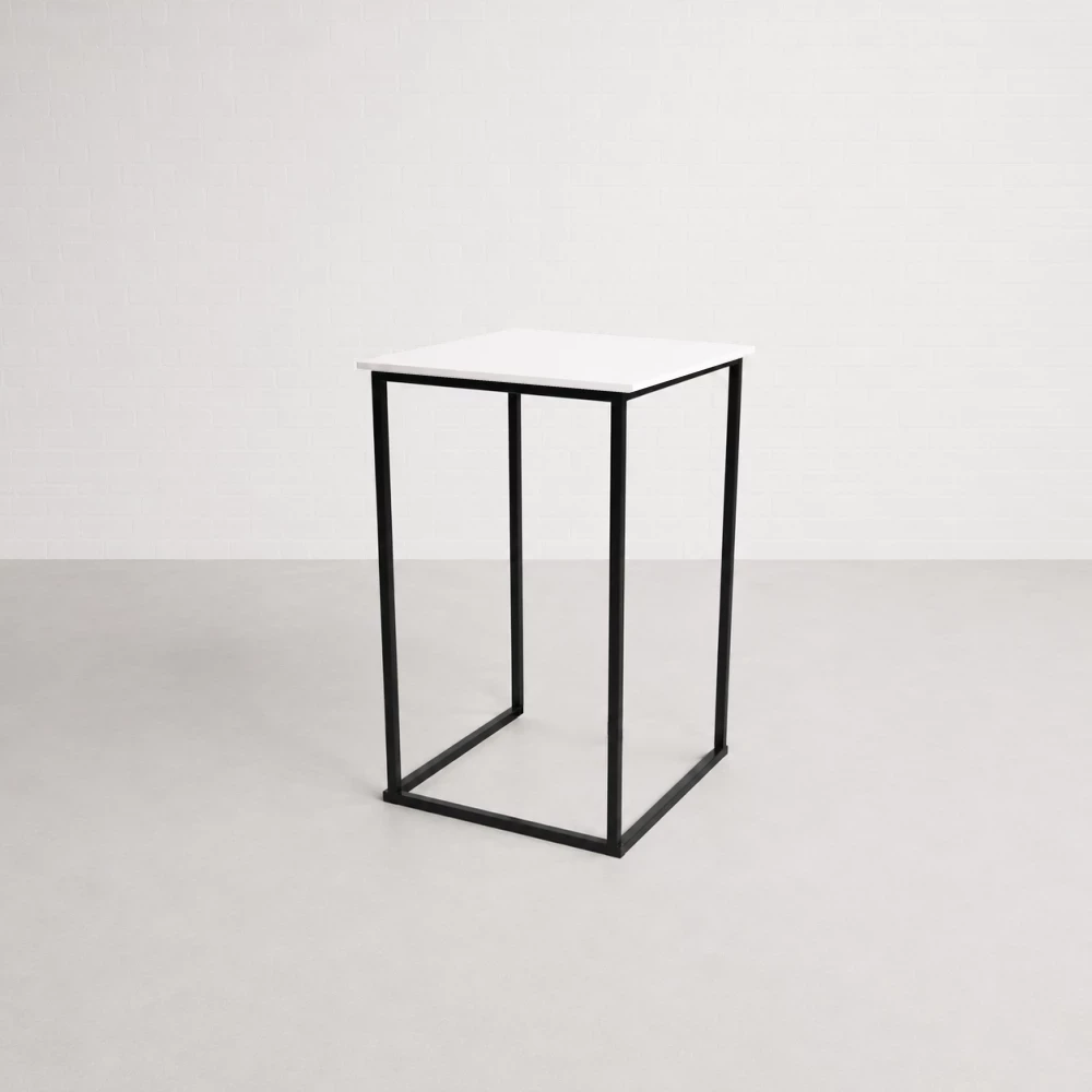 Black Cubic Poseur Table Hire 4