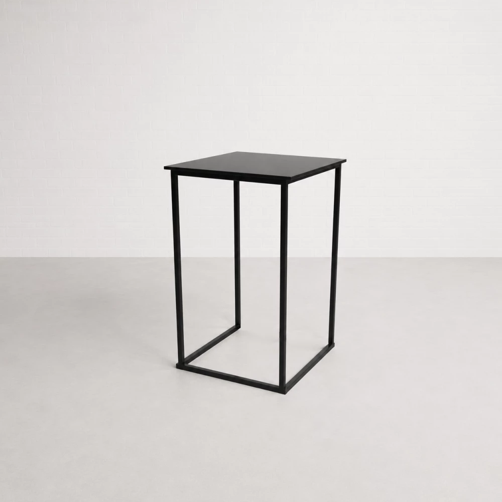 Black Cubic Poseur Table Hire Ffff