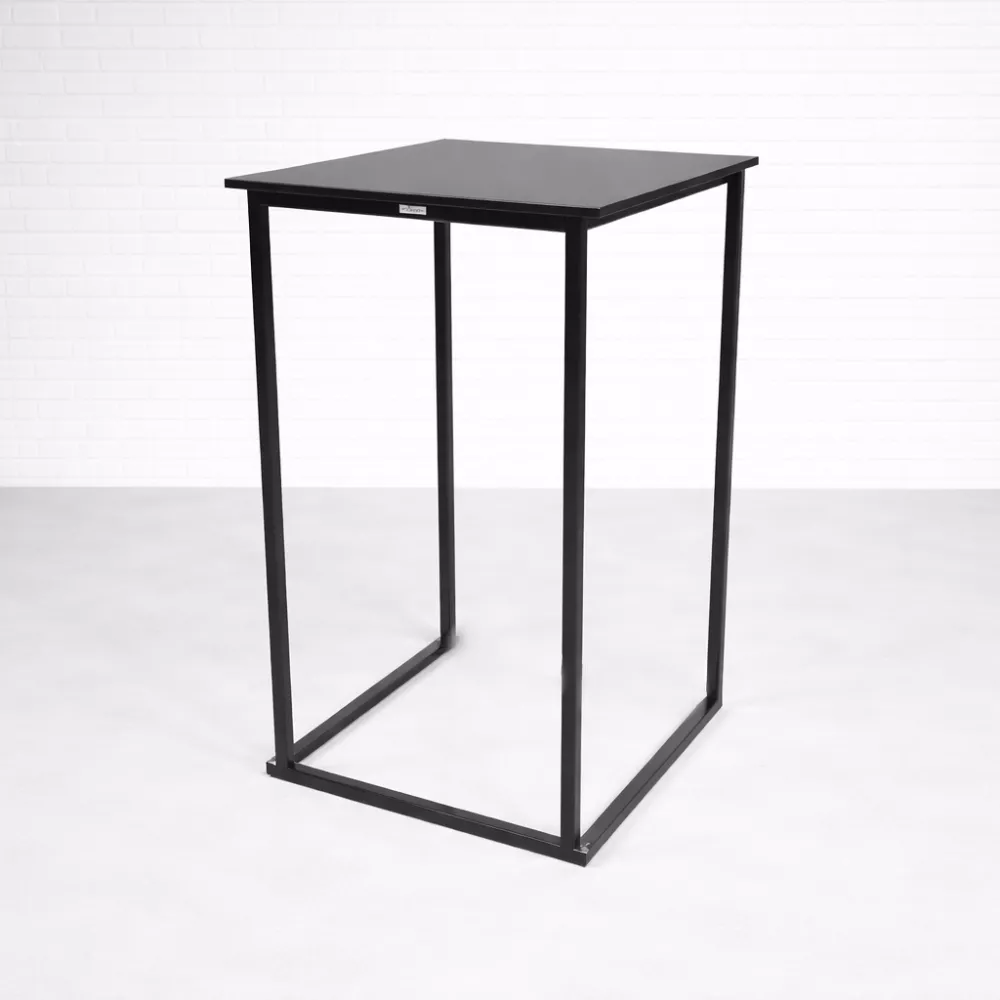 Black Cubic Poseur Table Hire