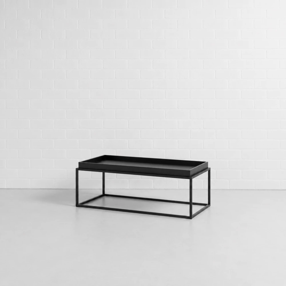 Black Plateau Coffee Table Hire F1
