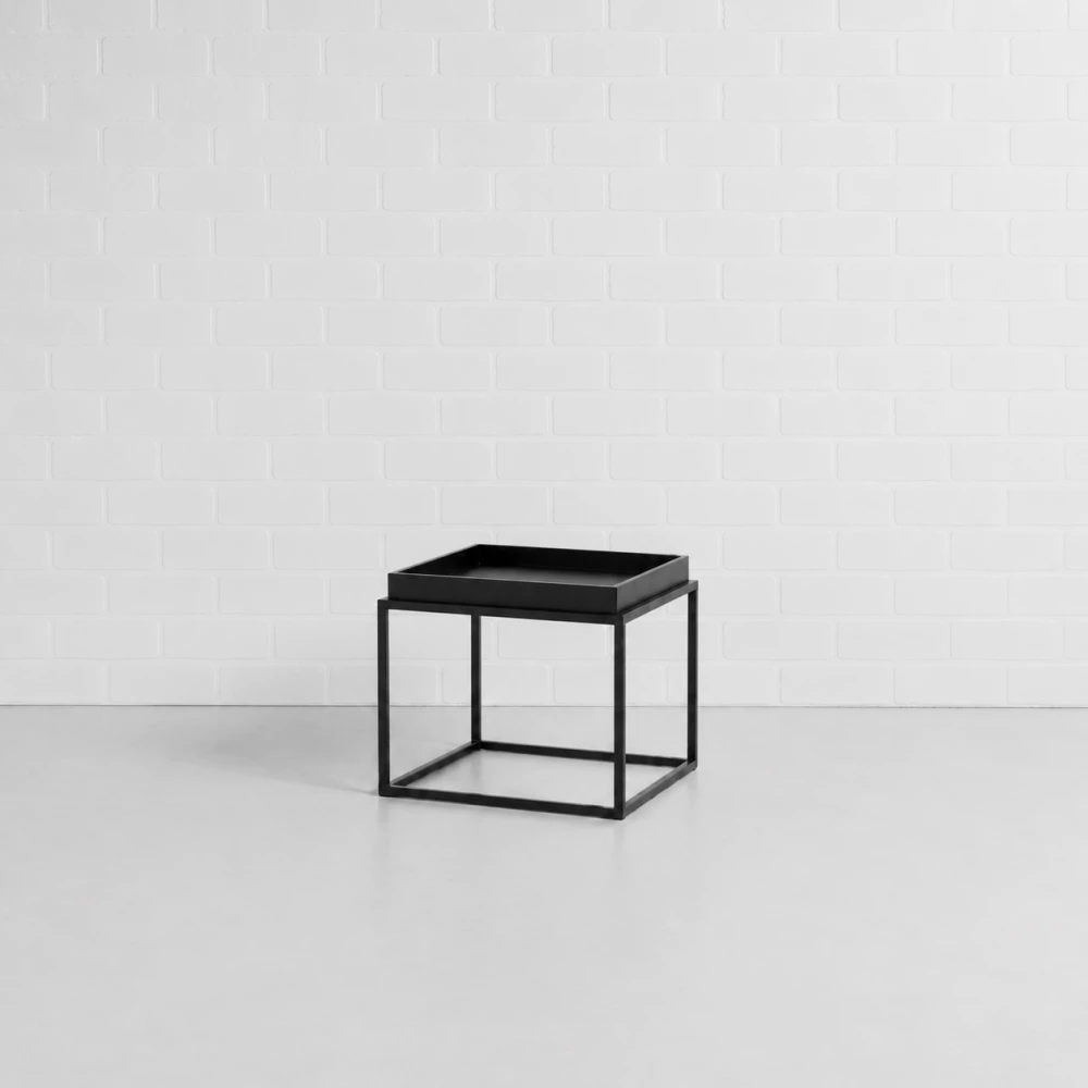Black Plateau Coffee Table Hire Fff