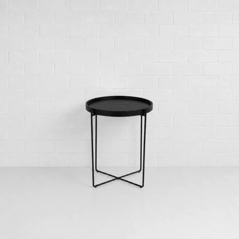 Black Zen Side Table Hire Ffff