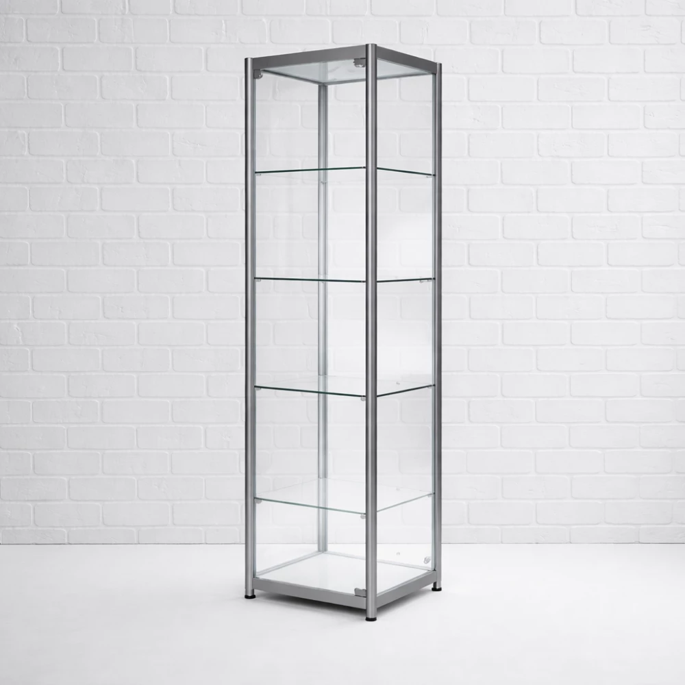 Glass Display Tower Hire 2