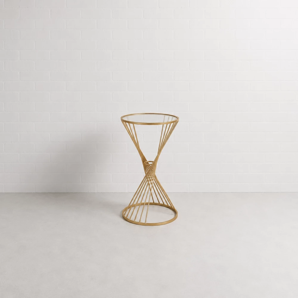 Gold Eclipse Side Table Hire Ffff