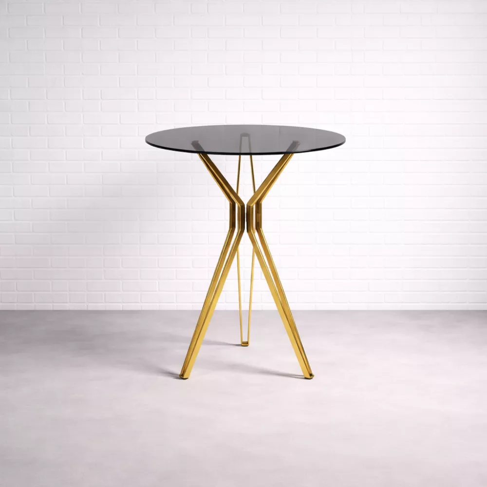 Gold Opulence Poseur Table Hire London