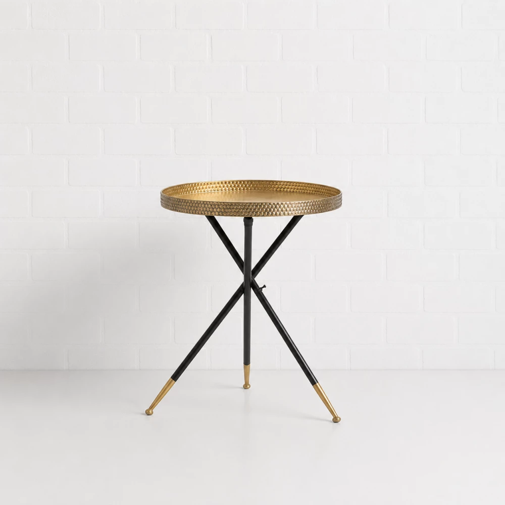 Gold Tripod Side Table Hire Ffff