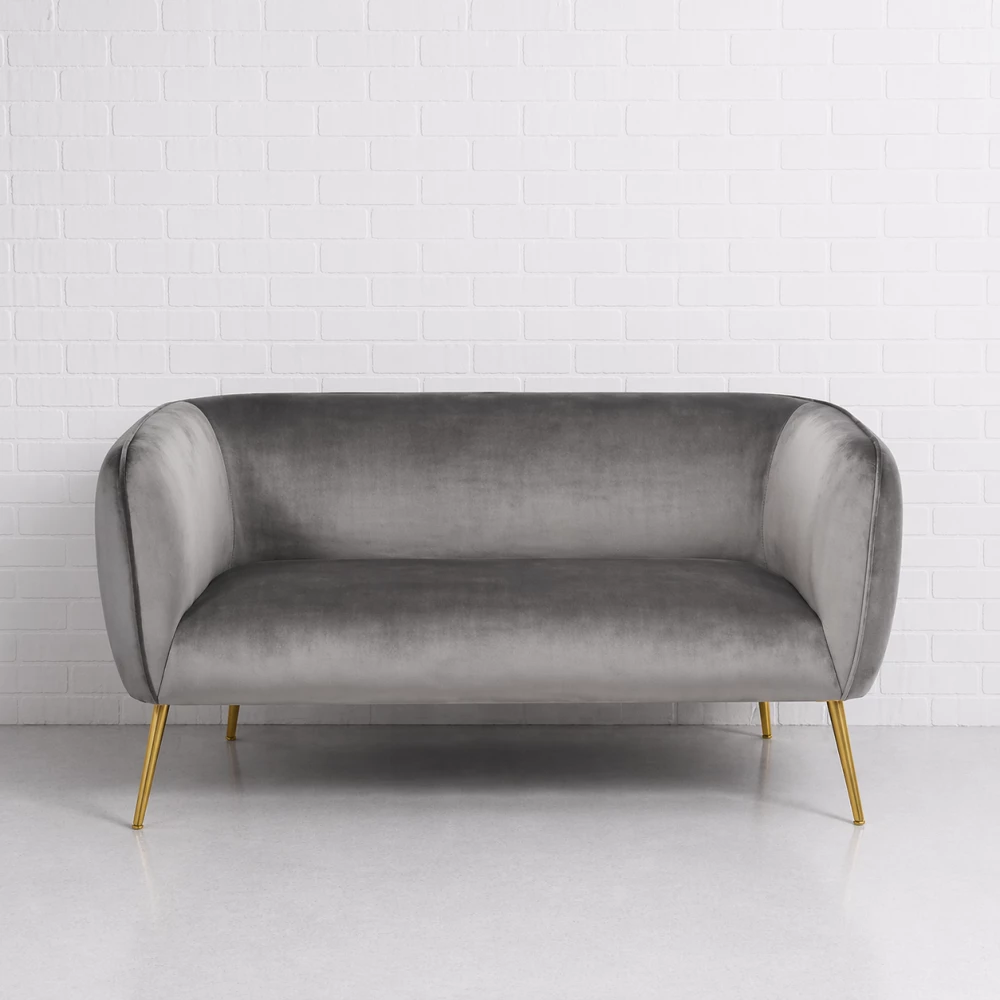 Grey Lush Sofa Hire London Ff