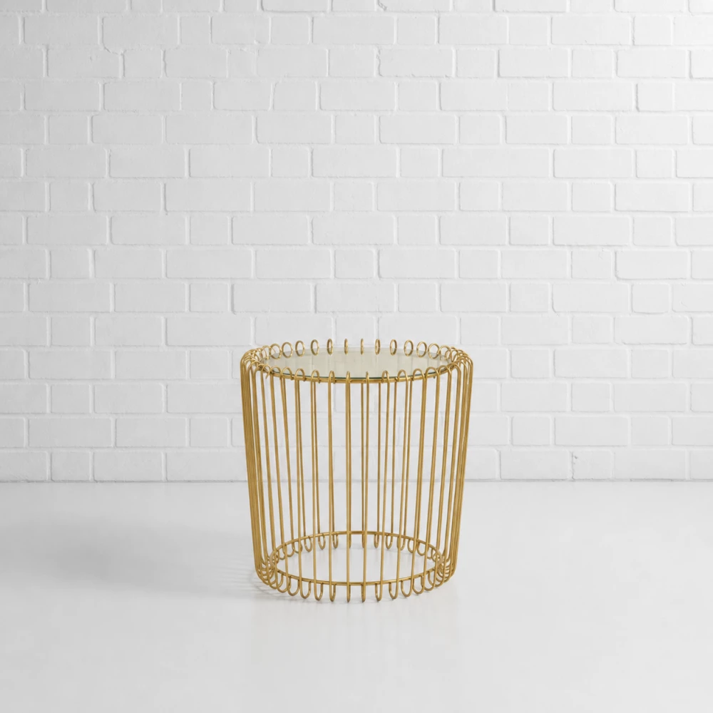 Medium Gold Mirror Cage Hire Fff