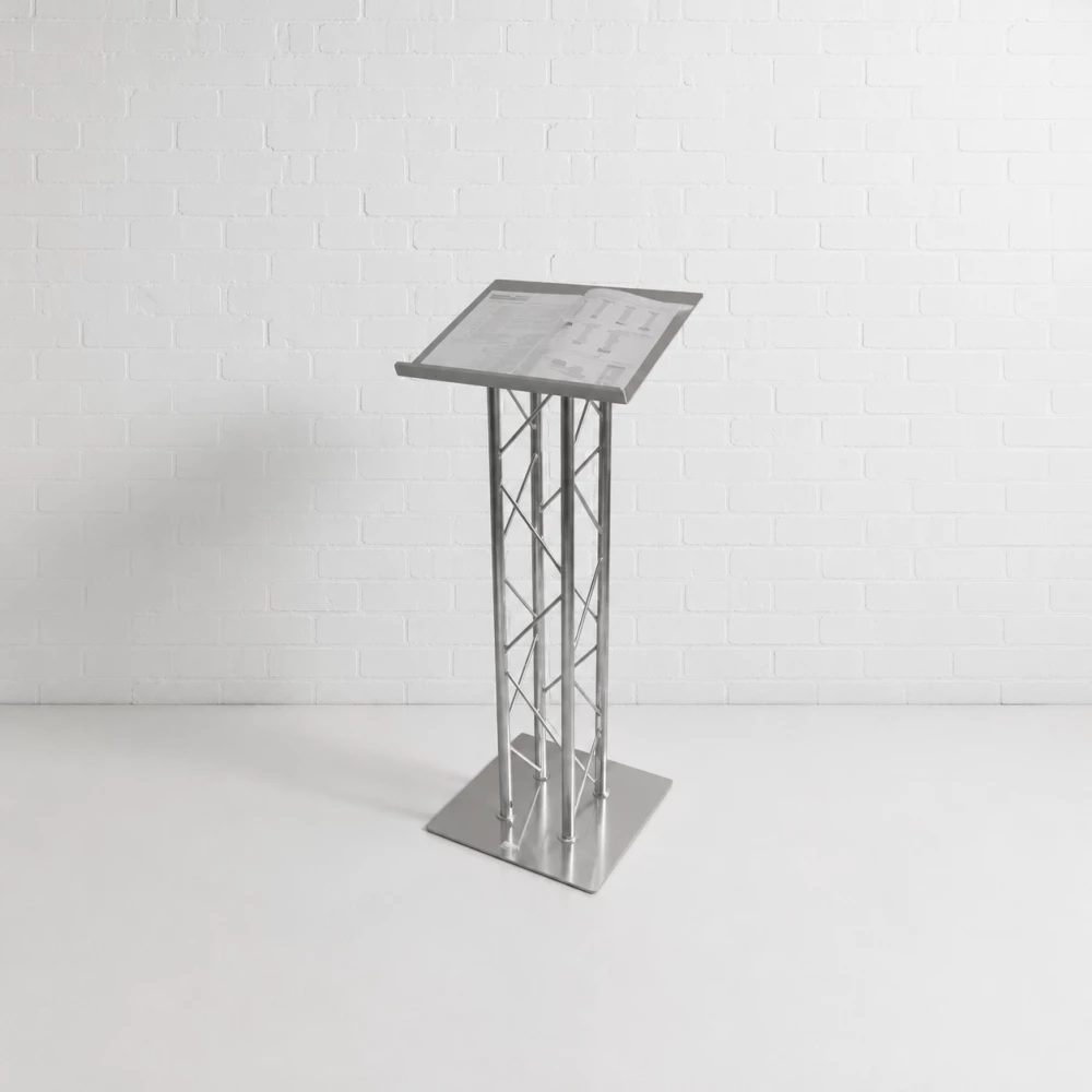 Silver Truss Lectern Hire Fff