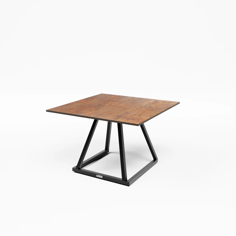 Trap Low Table Wood Square Top