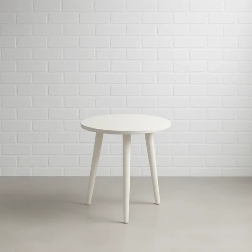 White Helsinki Side Table