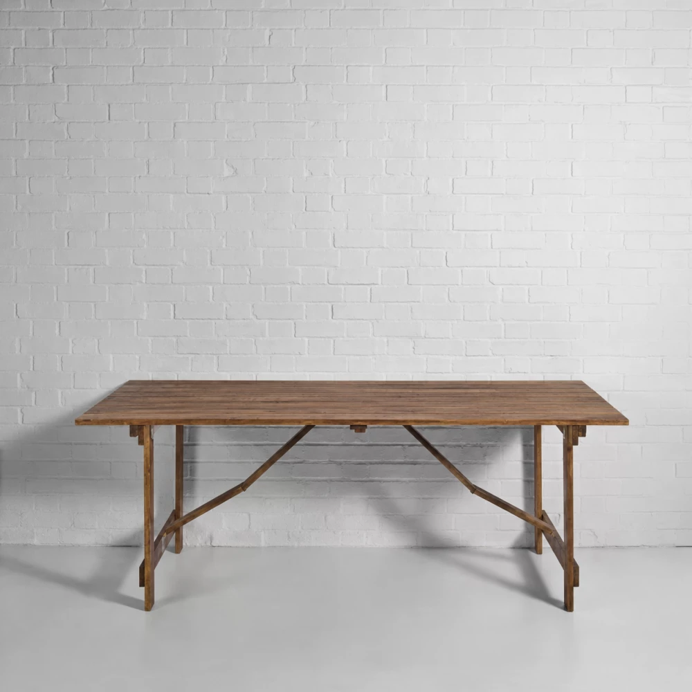 Wide Vintage Trestle 6ft Hire Ff