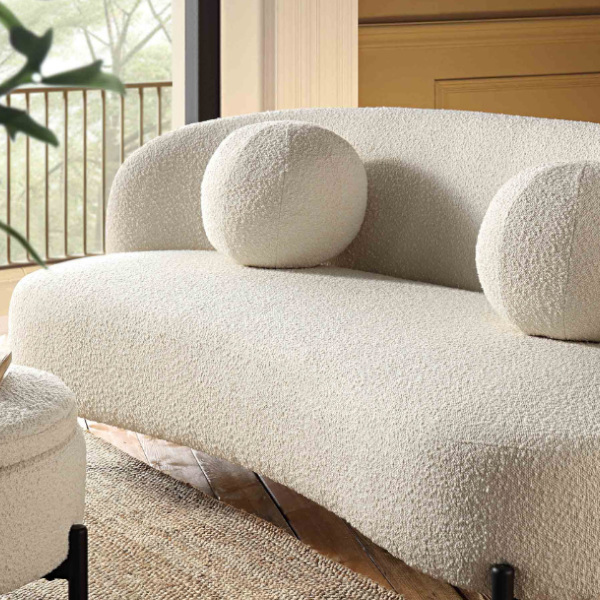 boucle curve sofa hire2
