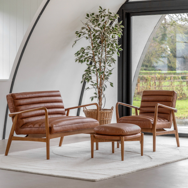 brown broadway leather sofa hire2