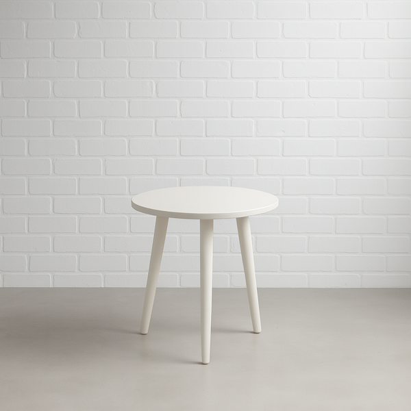 white helsinki side table