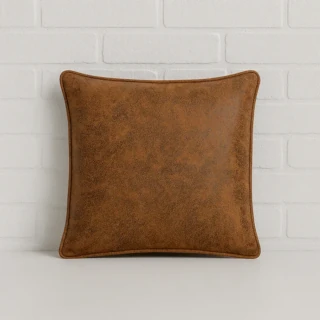 Brown Suede Cushion