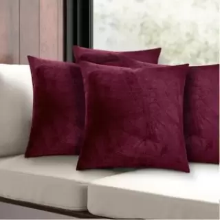 Burgundy Velvet Cushion