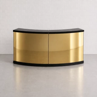Round Mirror Bar (Gold) Quarter