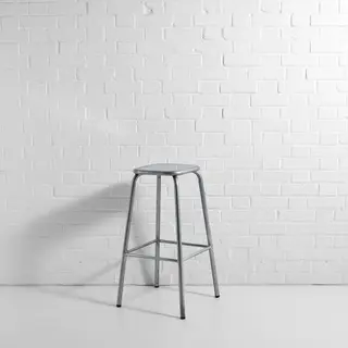 Silver Distressed Lab Stool Hire