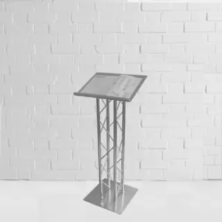 Silver Truss Lectern Hire