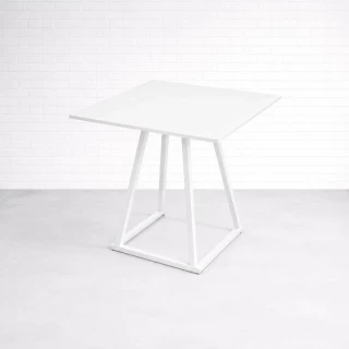 Trap Dining Table White Frame