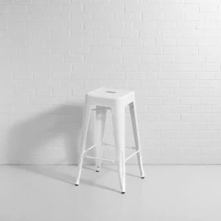 White Bistro Bar Stool