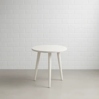 White Helsinki Side Table