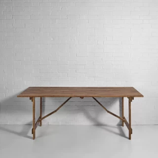 Wide Vintage Trestle Table Hire 